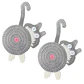 Pack 2 Posavasos De Gato Tejido a Punto Regalo Divertido - Miniatura 1