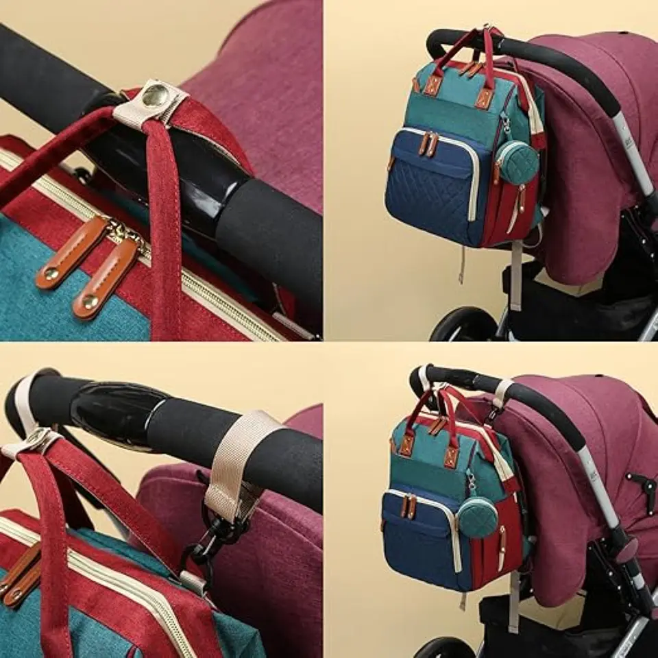 Mochila Pañalera Bolso Maternal Mudador Infantil Para Bebe 12