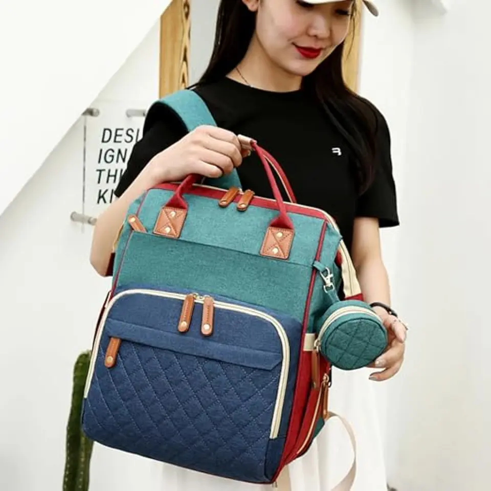 Mochila Pañalera Bolso Maternal Mudador Infantil Para Bebe 13