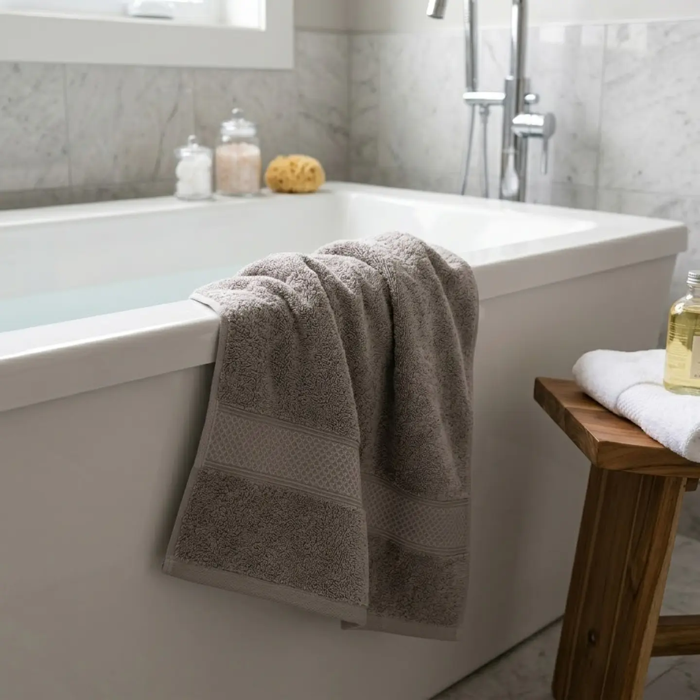 Toalla De Baño 140 X 70 Cm Algodón 100% 500g Absorbente  4
