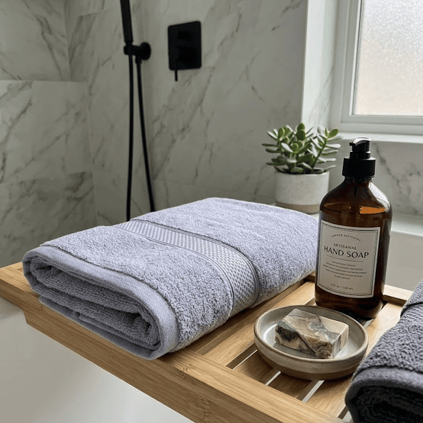 Toalla De Baño 140 X 70 Cm Algodón 100% 500g Absorbente  10