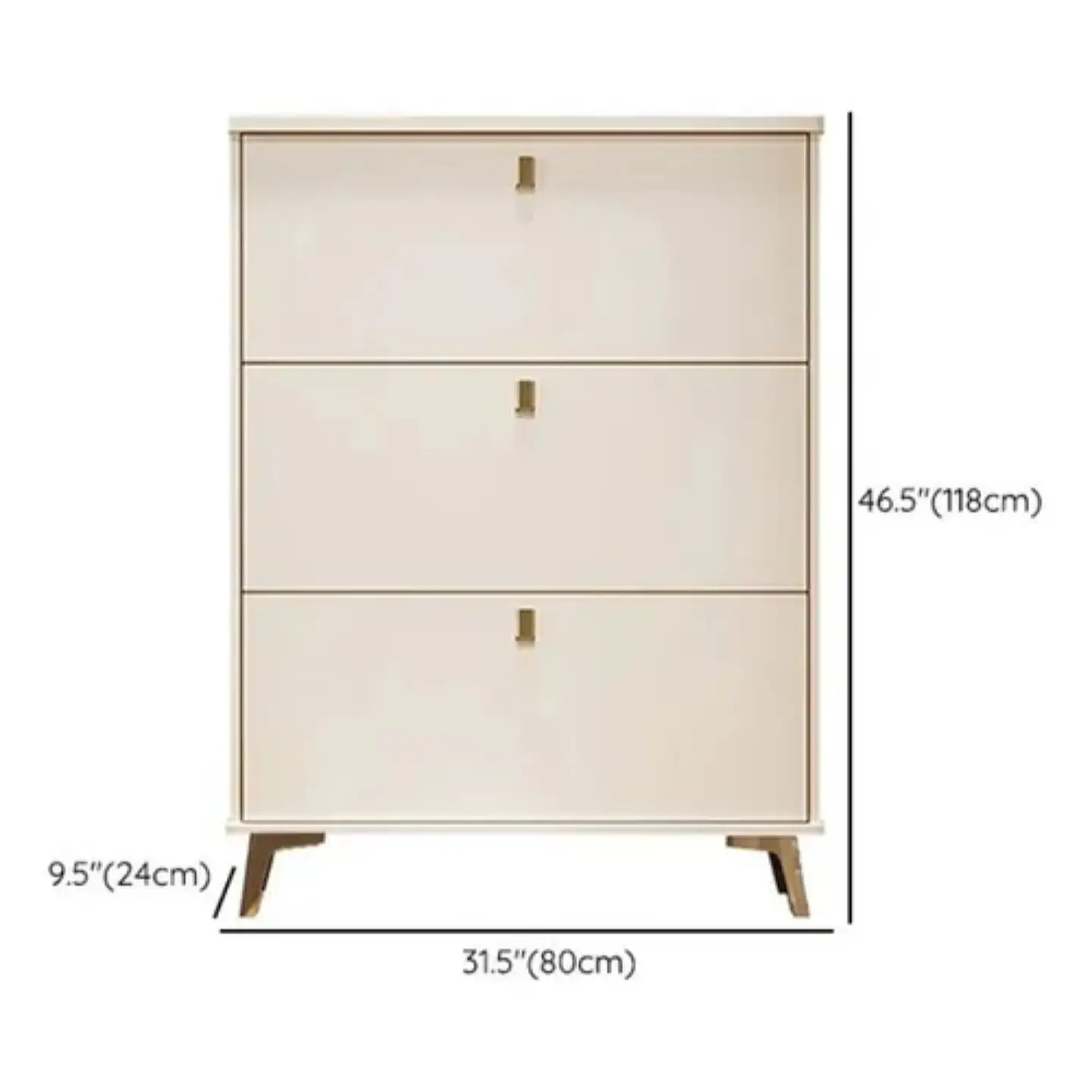 Zapatero Recibidor 3 Gavetas 100x17x118 Estante Organizador (Recondicionado) 2