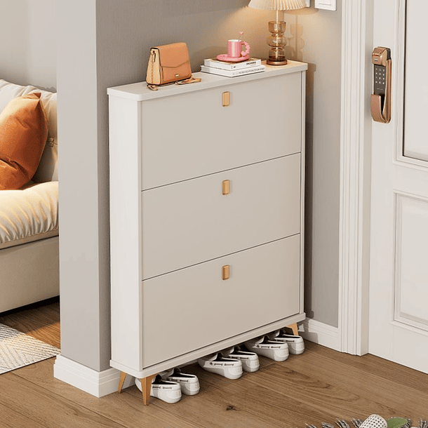 Zapatero Recibidor 3 Gavetas 100x17x118 Estante Organizador (Recondicionado) 4