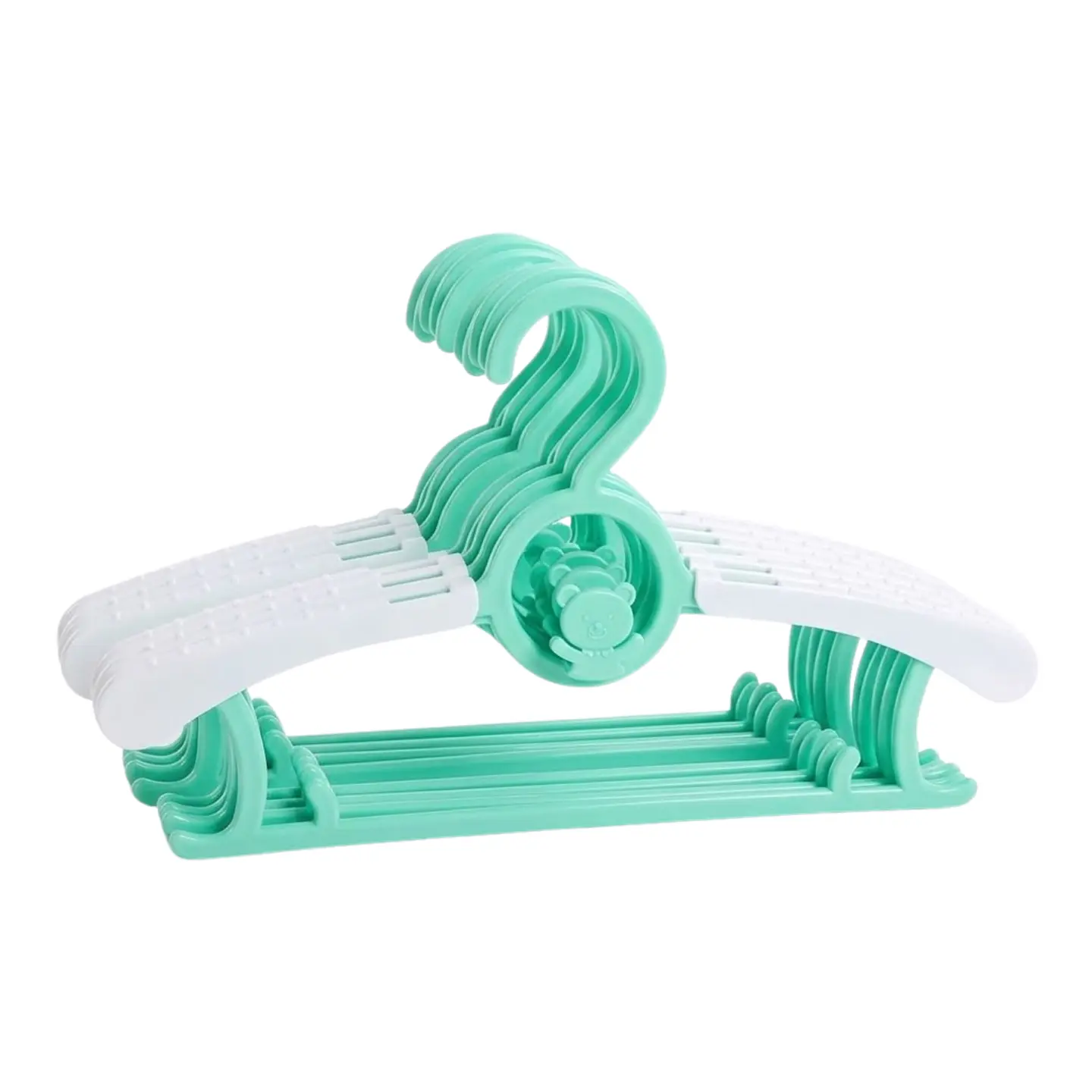 Pack 10 Ganchos Perchas Largo Adjustable Para Niños Y Bebe 6