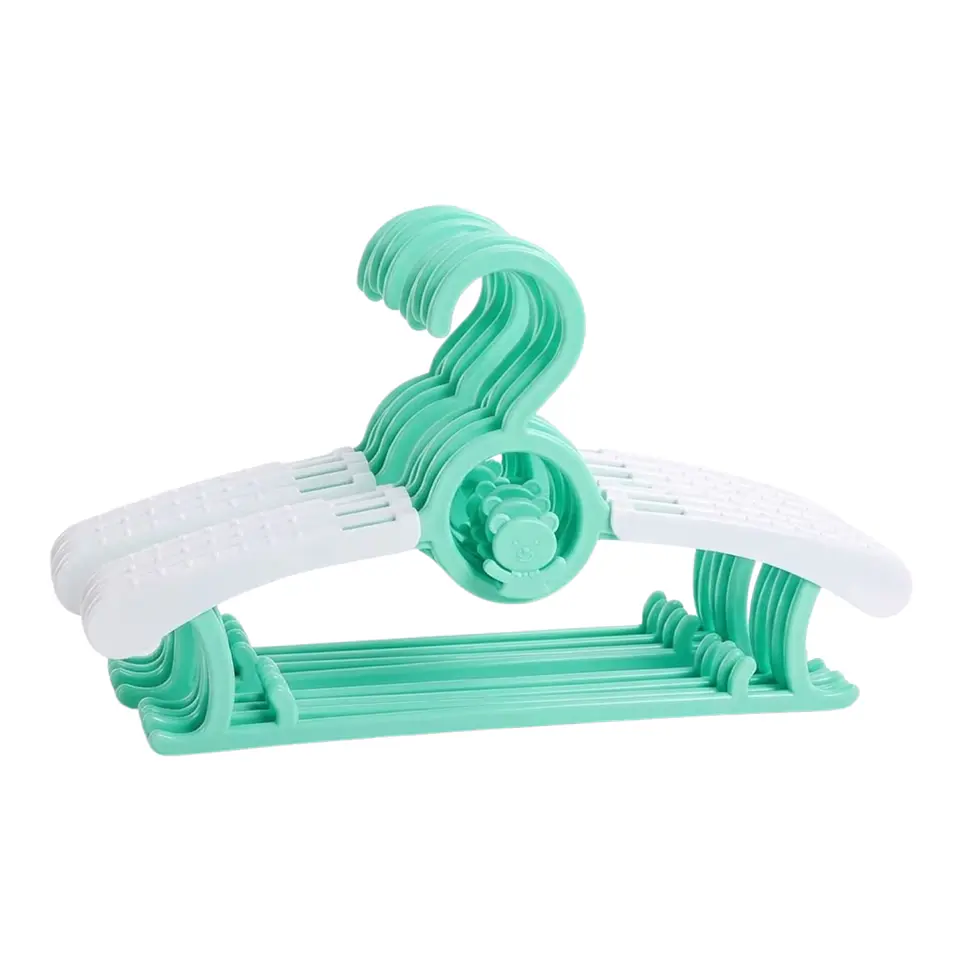 Pack 10 Ganchos Perchas Largo Adjustable Para Niños Y Bebe 6