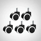 Pack 5 Ruedas Universal Silla Escritorio Oficina Repuesto 5