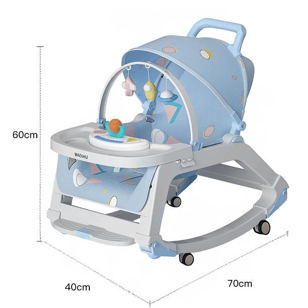 Silla Mecedora Bebé Multifuncional Evolutiva 0 A 3 Años 2