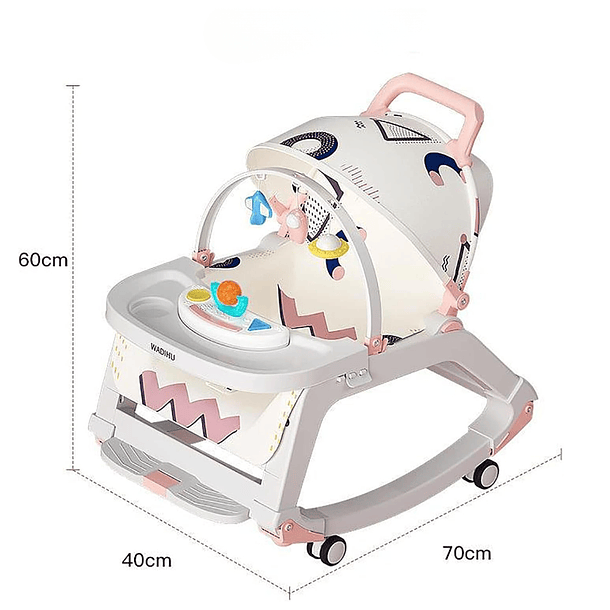 Silla Mecedora Bebé Multifuncional Evolutiva 0 A 3 Años 10