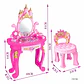 Mesa De Maquillaje Para Niñas Estilo Princesa Con Accesorios - Miniatura 2