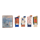 Calcetines Serie Monet: Estilo Pintura Al Óleo Set De Regalo 1
