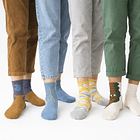 Calcetines Serie Monet: Estilo Pintura Al Óleo Set De Regalo 8