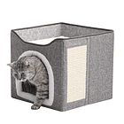 Cama Escondite Para Gatos Casa De Interior Suave 1