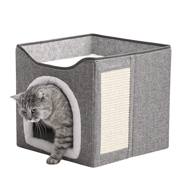 Cama Escondite Para Gatos Casa De Interior Suave 1