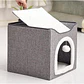 Cama Escondite Para Gatos Casa De Interior Suave - Miniatura 3