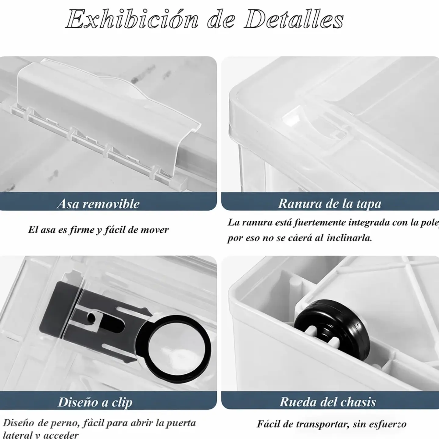 Organizador Apilable Plegable Con Tapas Oficina 3