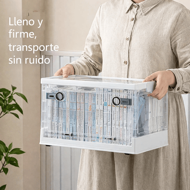 Organizador Apilable De 3 Niveles Plegable Con Tapas Oficina 5