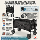 Carro De Carga Plegable Todo Terreno Para Camping Y Playa 3