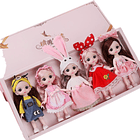 6 Mini Muñecas Para Niñas Articuladas Y Con Ropa 1