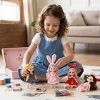 6 Mini Muñecas Para Niñas Articuladas Y Con Ropa 3