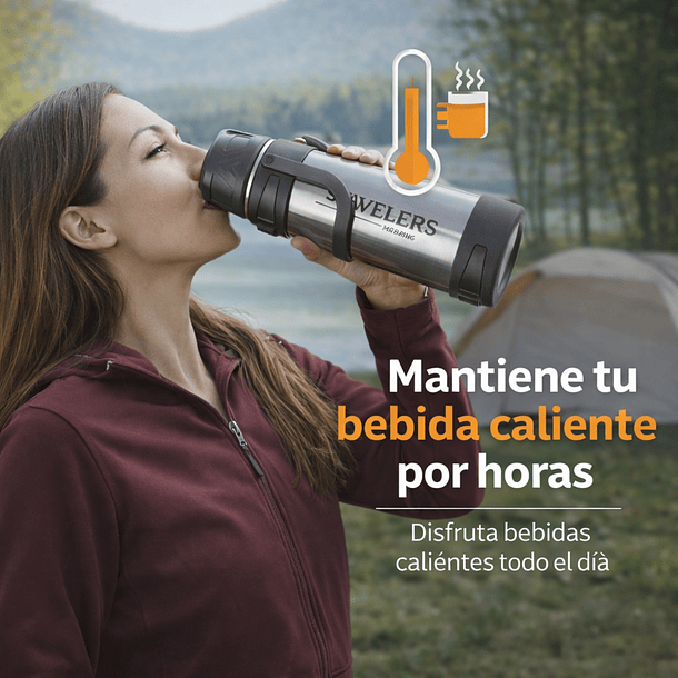 Termo 2L Acero Inoxidable 316 - Botella Térmica De Viaje 5
