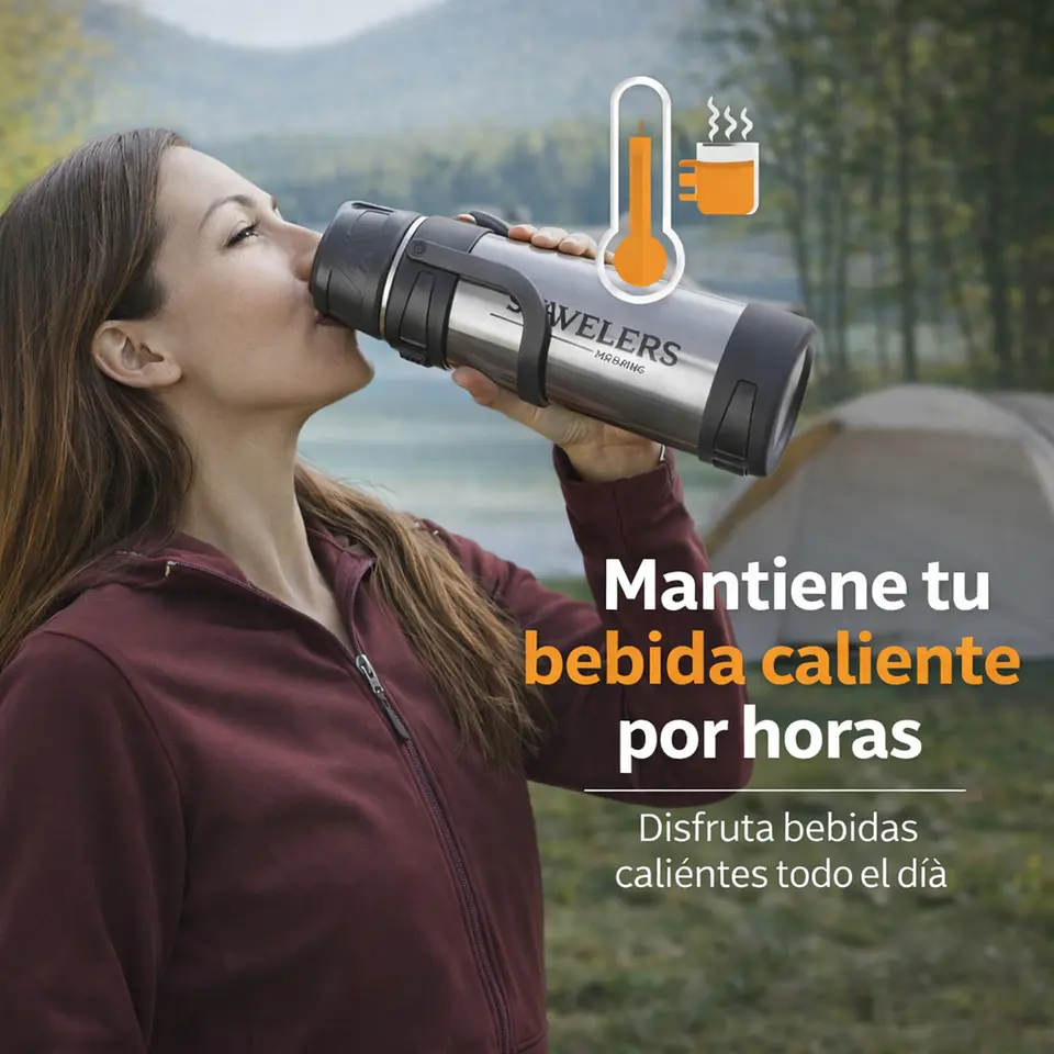 Termo 2L Acero Inoxidable 316 - Botella Térmica De Viaje 5