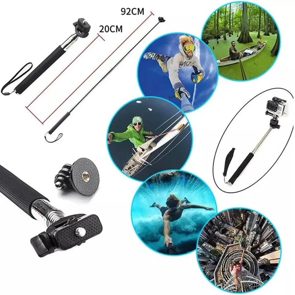 Kit 84 En 1 Accesorios Para Cámaras Deportivas Con Maleta 6