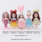 5 Mini Muñecas Para Niñas Articuladas Y Con Ropa - Miniatura 8