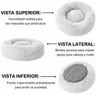 Cama De Felpa Para Perros De Raza Grande 100cm De Diámetro 6