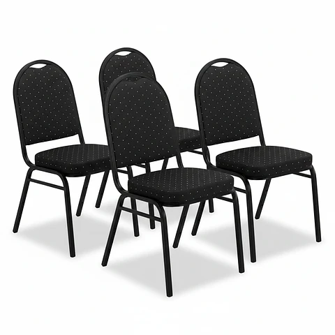 Pack 4 Sillas De Eventos Varios Hotel Restaurante Acolchada  (Recondicionado)