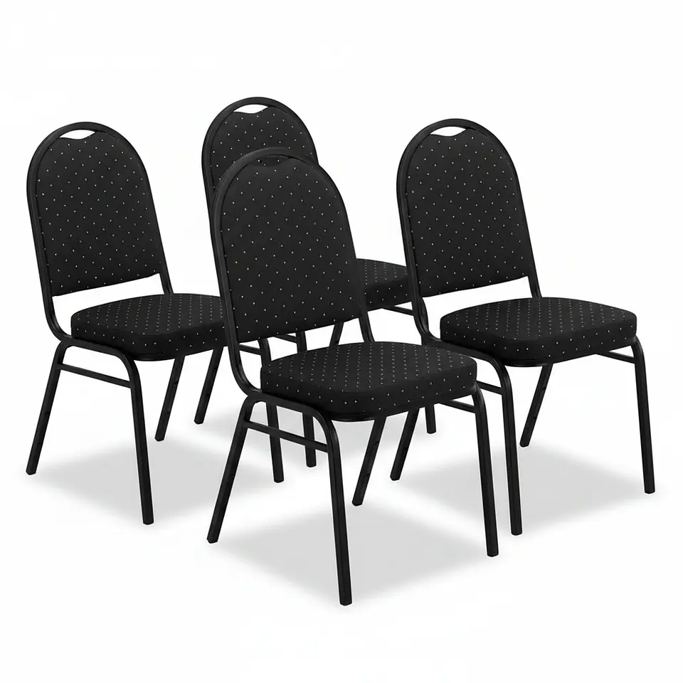 Pack 4 Sillas De Eventos Varios Hotel Restaurante Acolchada  (Recondicionado) 1