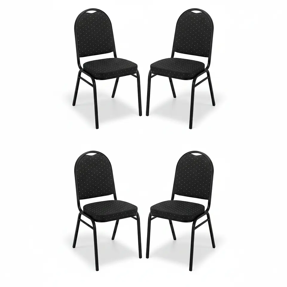 Pack 4 Sillas De Eventos Varios Hotel Restaurante Acolchada  (Recondicionado) 2