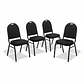 Pack 4 Sillas De Eventos Varios Hotel Restaurante Acolchada  (Recondicionado) - Miniatura 3