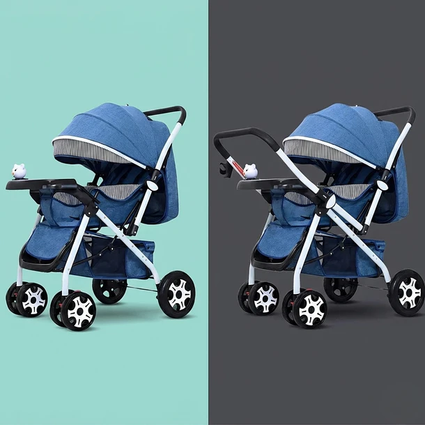 Coche De Bebé Paseo Plegable Con Bandeja 11