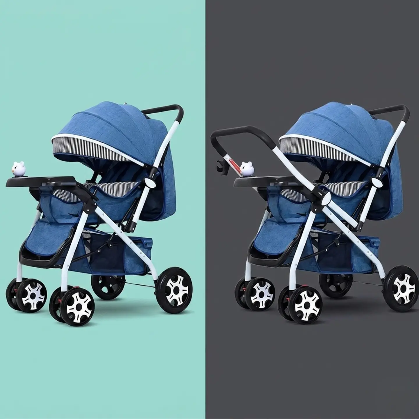 Coche De Bebé Paseo Plegable Con Bandeja 11