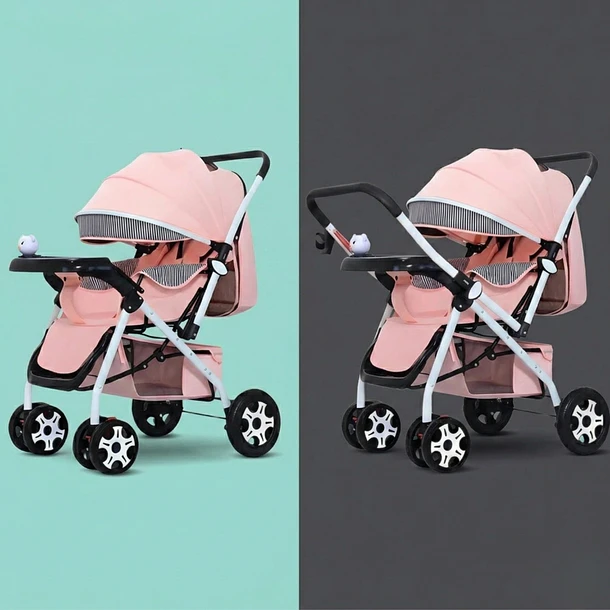 Coche De Bebé Paseo Plegable Con Bandeja 2