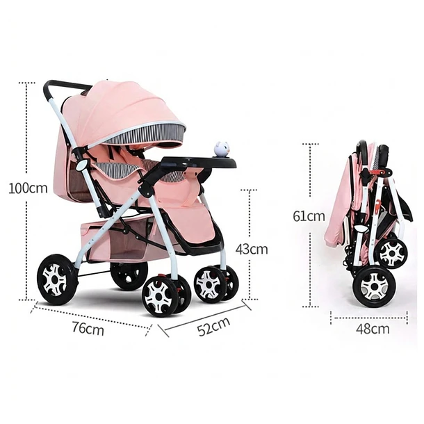 Coche De Bebé Paseo Plegable Con Bandeja 3