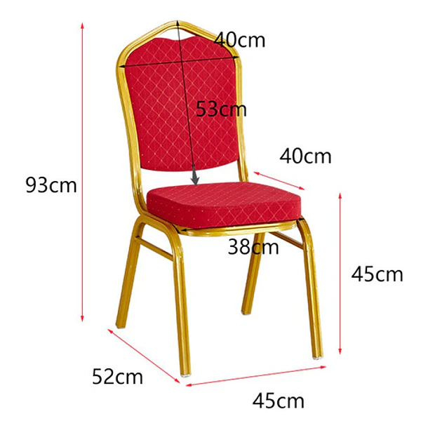 Silla Tapizada Apilable Eventos, Fiestas, Conferencias Y Mas (Reacondicionado) 4