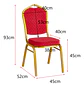 Silla Tapizada Apilable Eventos, Fiestas, Conferencias Y Mas (Reacondicionado) - Miniatura 4