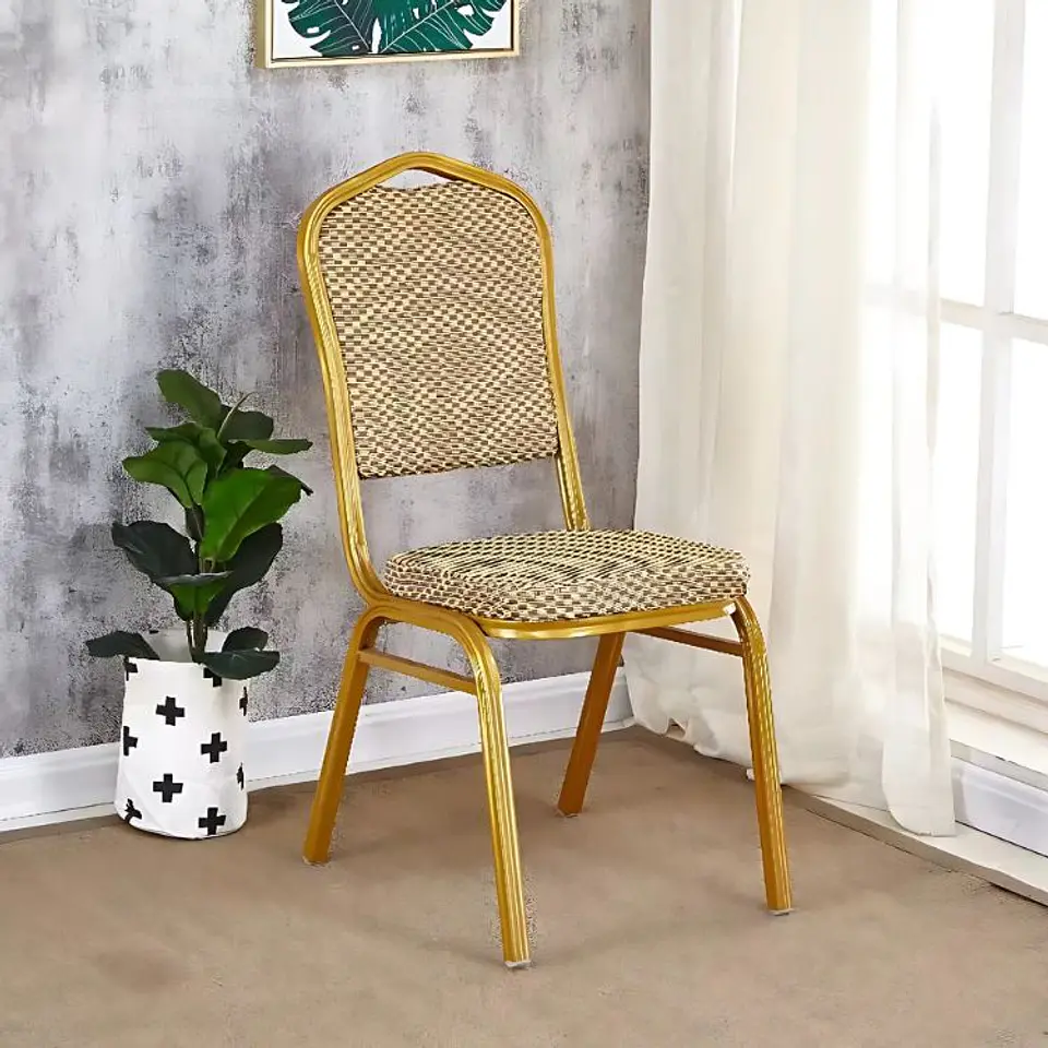 Silla Tapizada Apilable Eventos, Fiestas, Conferencias Y Mas (Reacondicionado) 10