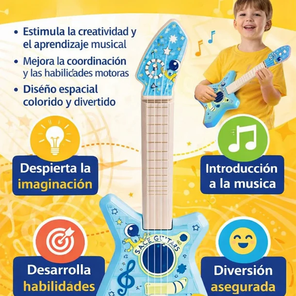 Mini Guitarra De Juguete Musical Didáctica 4