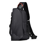 Mochila Cruzada Multiuso Bolso De Hombro Con USB 1