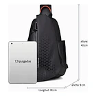 Mochila Cruzada Multiuso Bolso De Hombro Con USB 2
