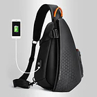 Mochila Cruzada Multiuso Bolso De Hombro Con USB 4