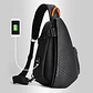 Mochila Cruzada Multiuso Bolso De Hombro Con USB - Miniatura 4