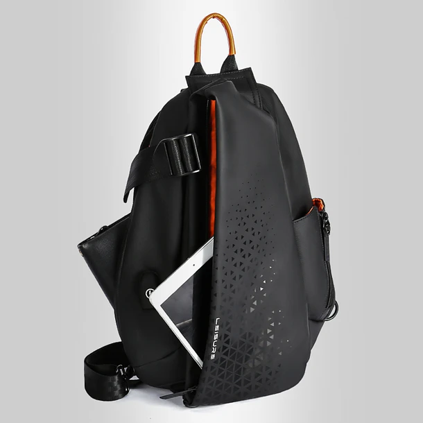 Mochila Cruzada Multiuso Bolso De Hombro Con USB 6