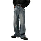 Pantalón Grunge Cargo Unisex Estética Urbana De Pista 1