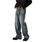Pantalón Grunge Cargo Unisex Estética Urbana De Pista - Miniatura 2
