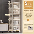 Organizador Móvil Para Cocina, Baño Y Lavandería Multiuso 4