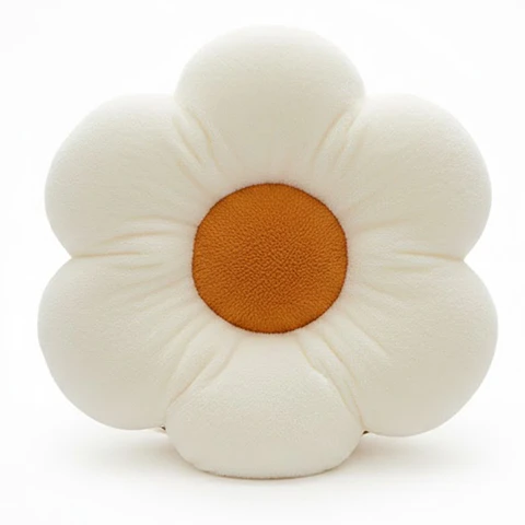 Cojín De Suelo Diseño Flor De Felpa Suave Y Estético