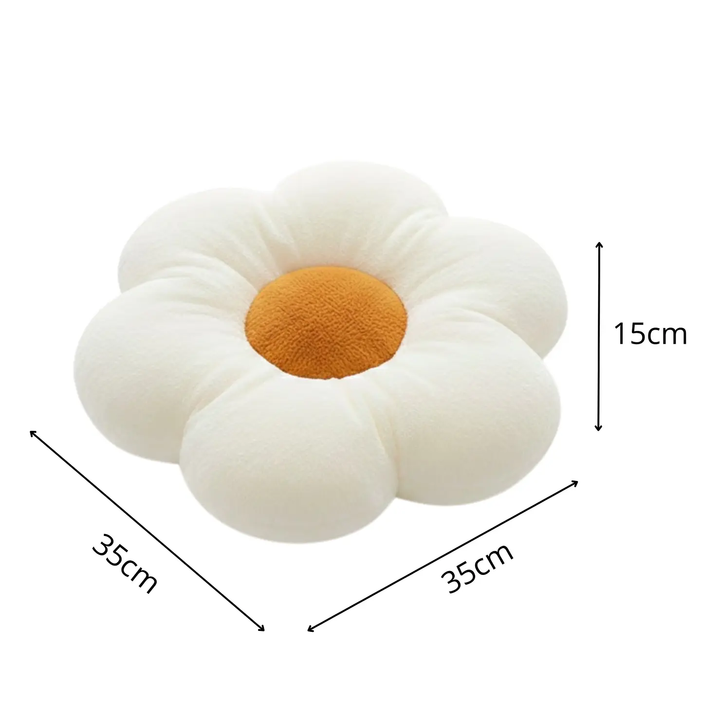 Cojín De Suelo Diseño Flor De Felpa Suave Y Estético 2